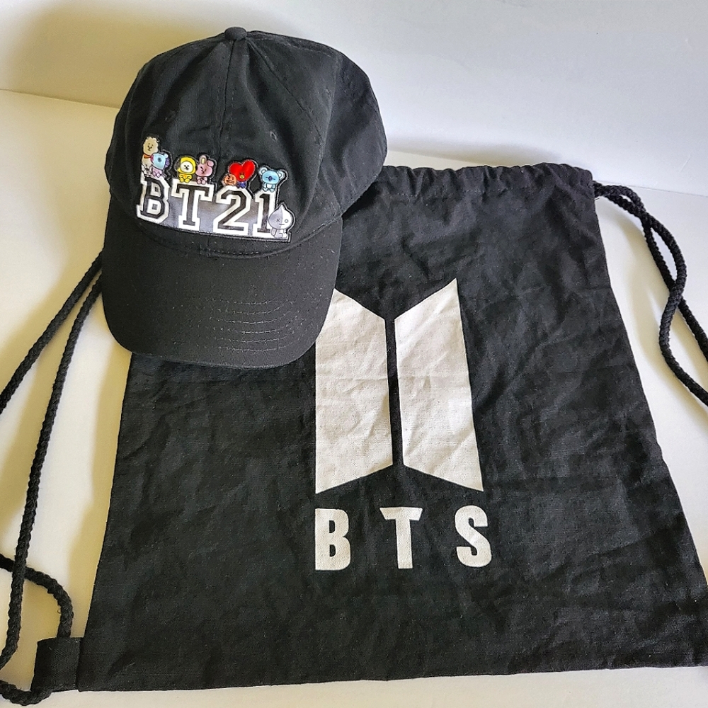 BTS Merch Hat and Bag